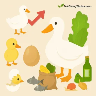 Vịt Bầu Lai Bơ (Vịt Bơ Lai): Giống Siêu Thịt Ăn Tạp Lớn Nhanh, Dễ Nuôi Hiệu Quả Cao 