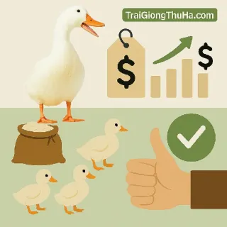 Giá Vịt Grimaud Hôm Nay Bao Nhiêu? Có Nên Mua Ngay Vịt Giống Siêu Nạc Pháp?