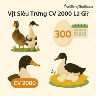 Vịt Siêu Trứng CV 2000 Layer Là Gì? Giống Vịt Đẻ 300 Trứng/Năm Tốt Nhất Hiện Nay