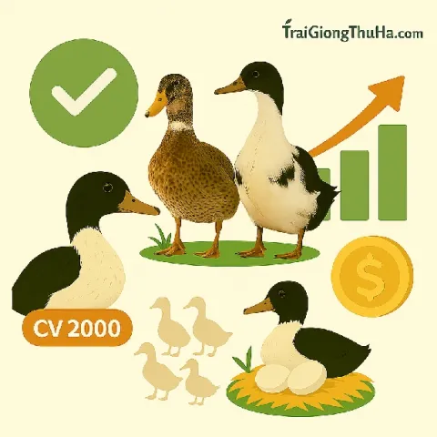 Nuôi Vịt Siêu Trứng CV 2000 Layer Có Lãi Không? Phân Tích Hiệu Quả Kinh Tế Từ 1000 Con Thực Tế