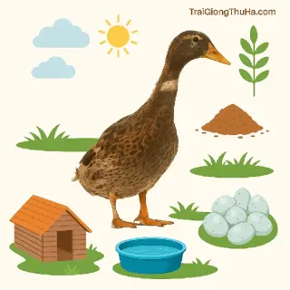 Hướng Dẫn Kỹ Thuật Nuôi Vịt Siêu Đẻ TC Chuẩn Trại – Năng Suất Cao, Ít Bệnh, Dễ Chăm