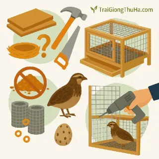 Tự Làm Chuồng Nuôi Chim Cút Đơn Giản – Chi Phí Rẻ, Dễ Làm, Dễ Dọn Vệ Sinh