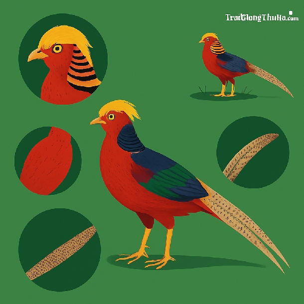 Đặc Điểm Chim Trĩ 7 Màu Đỏ Thuần Chủng: Cách Nhận Biết Giống Tốt, Dễ Nuôi – Sinh Sản Ổn Định