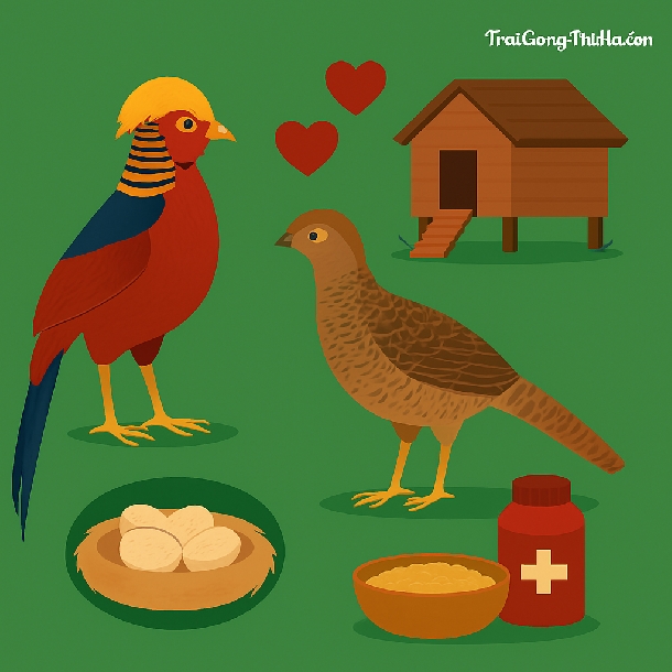 Kỹ Thuật Nuôi Chim Trĩ 7 Màu Đỏ Hiệu Quả: Sinh Sản Ổn Định, Ít Bệnh – Tối Ưu Chi Phí