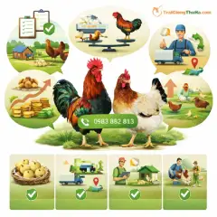 Mô Hình Chăn Nuôi Gà Mía Sơn Tây Giống Hiệu Quả Cao
