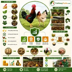 Mô Hình Chăn Nuôi Gà Mía Thuần Đem Lại Hiệu Quả Kinh Tế Cao Và Bền Vững
