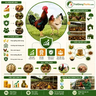 Mô Hình Chăn Nuôi Gà Mía Thuần Đem Lại Hiệu Quả Kinh Tế Cao Và Bền Vững
